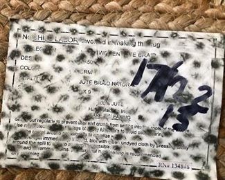 sorry, its hard to make this out. SAYS JUTE!