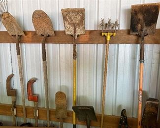 Assorted Yard Tools and Bush Axes