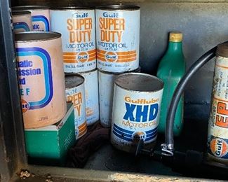 Vintage Gulf Cans