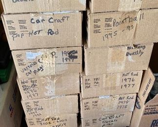 Lots of Vintage Hot Rod Car Magazines