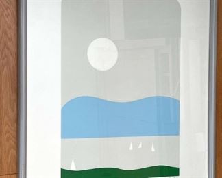 043 Clover Point Lithograph Artist Signed.