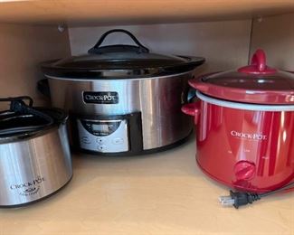 052 Trio of Crock Pots