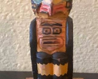 101 Signed Vic Yeasa Carved Totem Pole