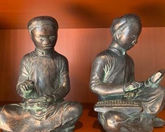 128 Austin Sculpture Mathematician And Scribe Bookends