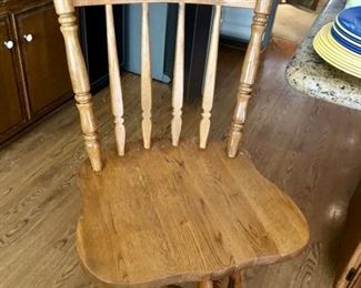 3 oak bar stools