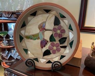 Madeline clay serving hummingbird plate
