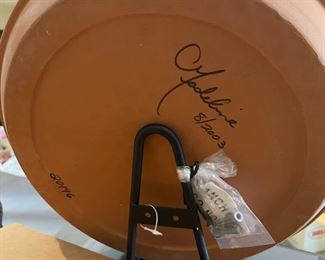 Madeline clay serving hummingbird plate