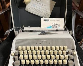 Script Font Adler J4 Typewriter, Original Paperwork