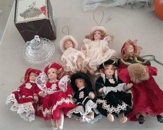 Victorian girl ornaments