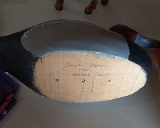 hand carved duck decoy