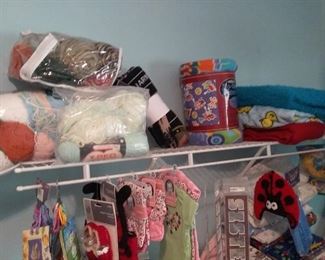 yarn, material, baby clothes