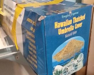 Hawaiian thatched umbrella cloth