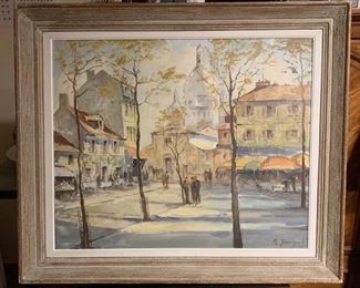 Oil Painting
M. Janpol 
Views of Paris