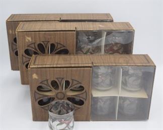 3 sets of Libbey Hostess Glassware 