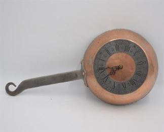 Copper Metal Pot Clock 