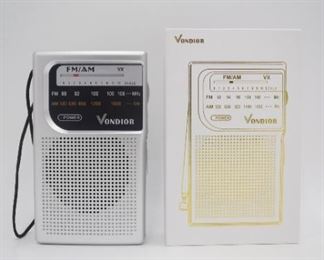 Vondior AM/FM Pocket Radio 