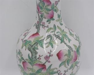 Large Porcelain Peach Vase 