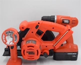 Black & Decker 18V Cordless 3 Tool Combo Kit 