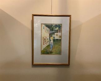 Watercolor By H Ordway The Critic  18 X 14 