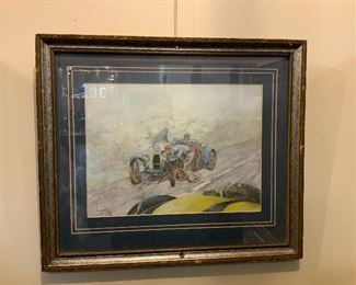 Watercolor The Race 17 x 15 Inches