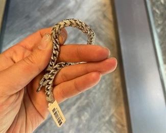 Silver and CZ bracelet