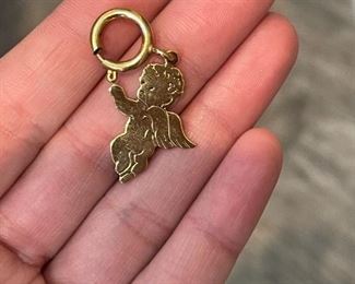 Gold Angel Charm