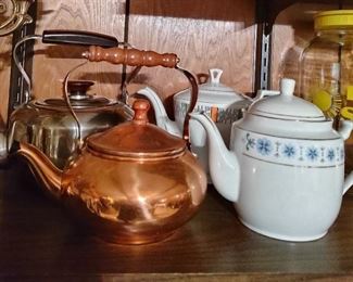 Teapots for everyone's taste.