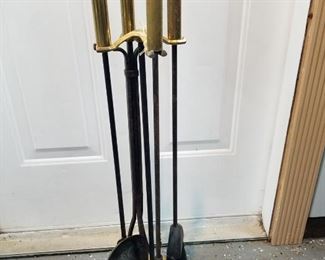 chairish fireplace tools