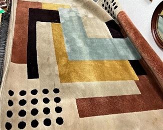 Mid Century Modern (MCM) hand woven wool tug from Argentina (6’11”x7’2”)