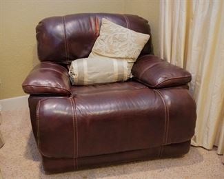 Leather recliner