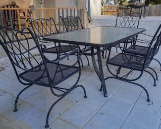 Patio table and chairs