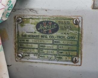 Hobart mixer