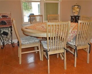 Dining table and 8 chairs
