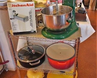 KitchenAid Professional 6 mixer with attachments