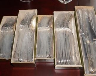 Christofle service for 12, silver-plated Marly pattern