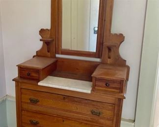 Victorian Marble Top Dresser