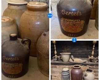 Some of the Crocks and Pottery