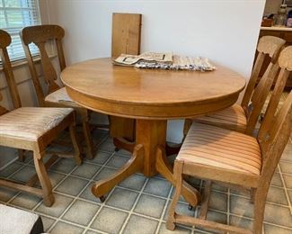 Oak Table with 4 Chairs