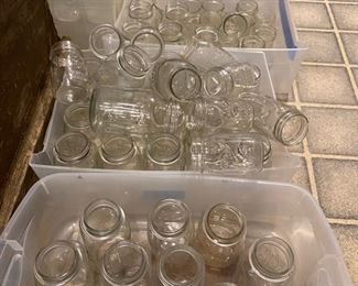 Mother-load of Vintage Canning Jars Ball - Atlas -Drey