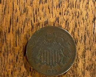 1864 2 Cent