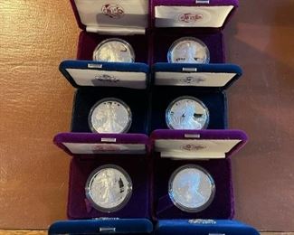 SILVER American Eagles (Purple and Blue Box)