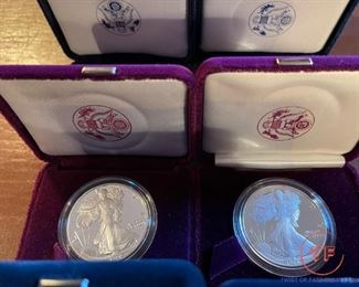 SILVER American Eagles (Purple and Blue Box)