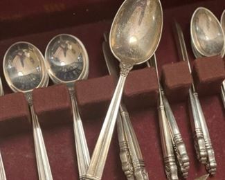 Royal Danish Sterling SILVER Flatware Set