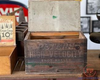 Peters High Velocity Shot Shells Wood Crate