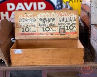 Antique Candy Store Counter Display Box