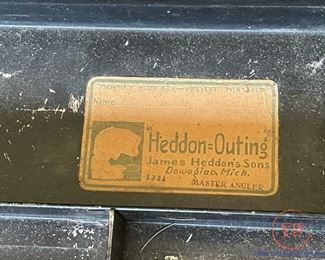 Antique HEDDON Outing Tackle Box