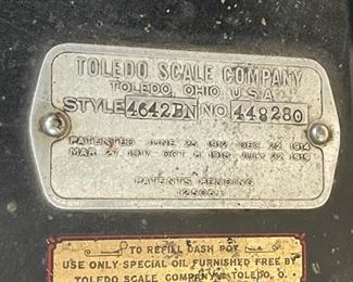 Early 1900's Toledo Counter Scale