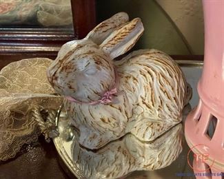 Antique Cast Iron Bunny Door Stop