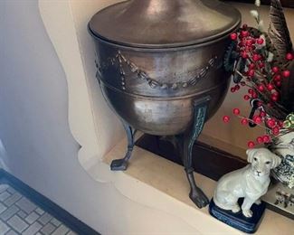 3-Legged Brass Urns with Lids by CENTURY