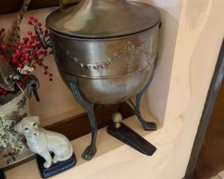 3-Legged Brass Urns with Lids by CENTURY